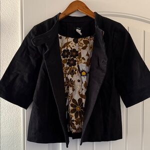 J. Crew Black Button-Up Jacket